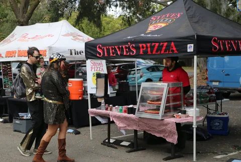 Steve's Pizza at the Zombie Bike Parade Festival.