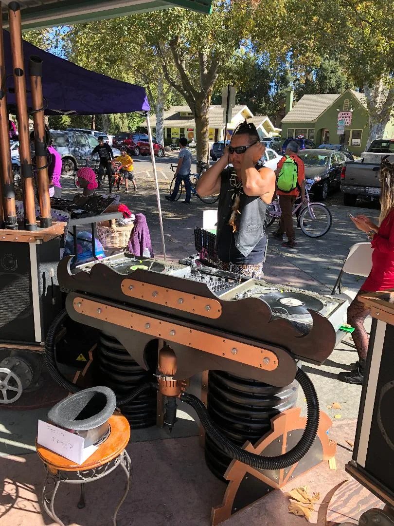 Halloween DJ Duc Jones in Downtown Davis