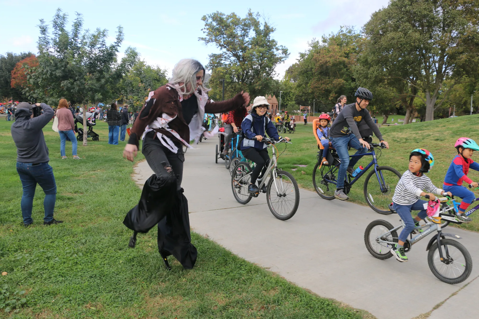 Gargantuan Zombie Bike Parade